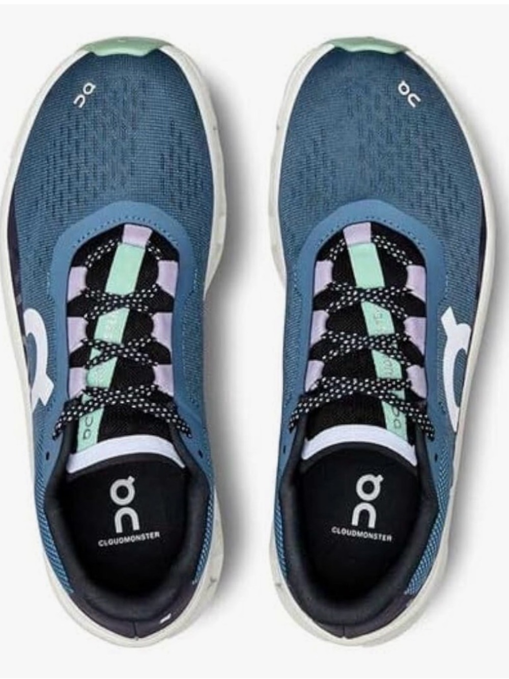 On Cloudmonster Running Shoes Dust/Vapor Size Womens 8 - Picture 10 of 11